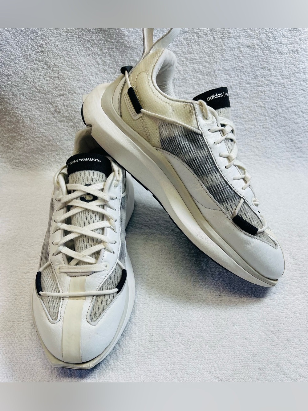 Adidas Y-3 Shiku Run Yohji Yamamoto Leather Trainers Sneakers Size US M 5.5, W 7